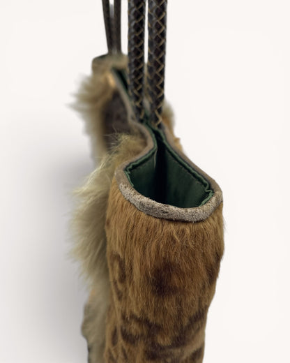 Vintage Dior Patchwork Fur Tote Bag