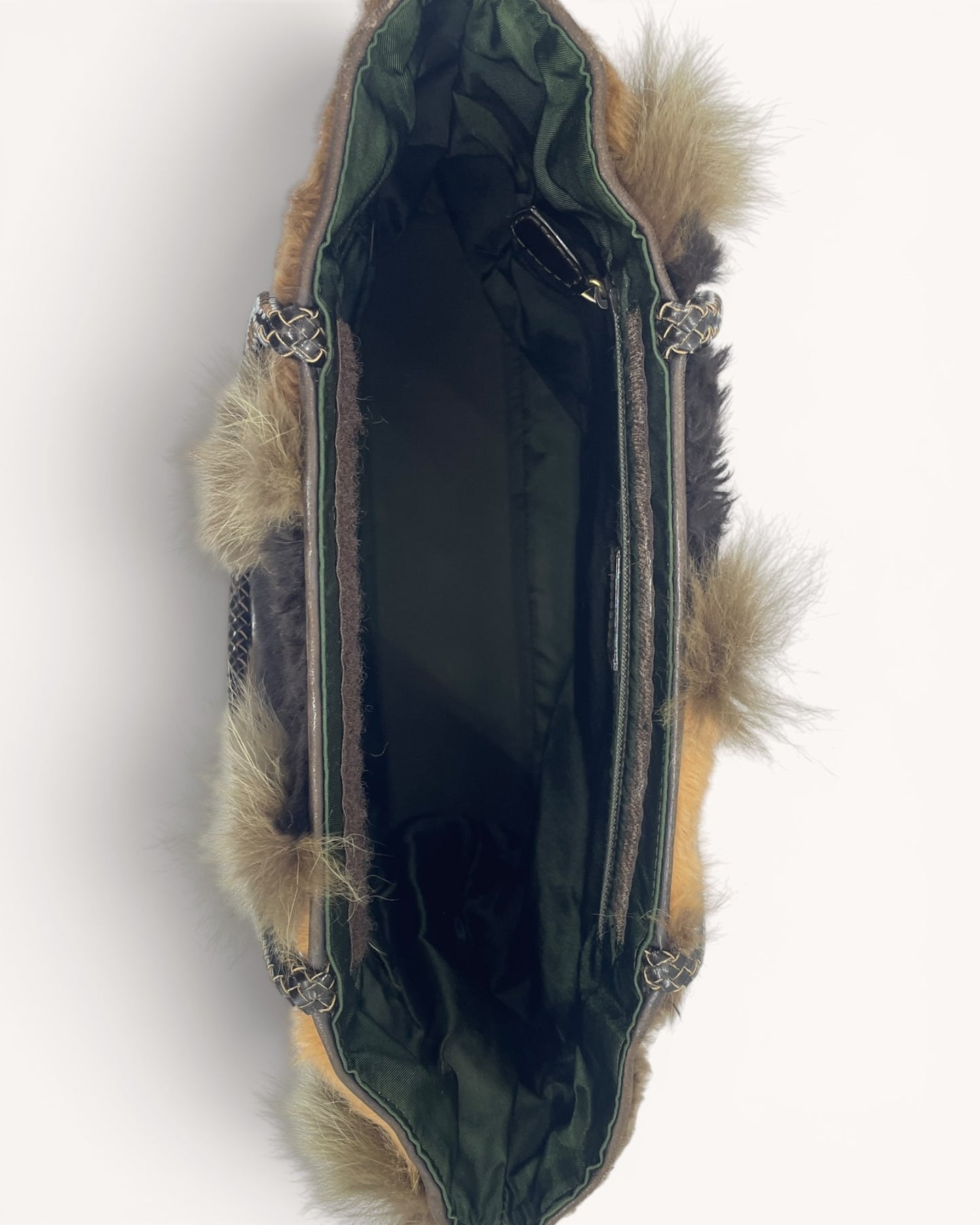 Vintage Dior Patchwork Fur Tote Bag