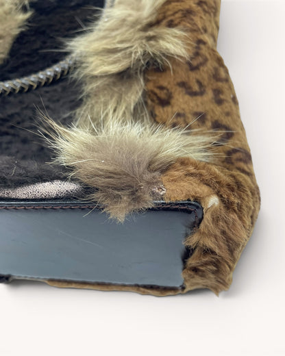 Vintage Dior Patchwork Fur Tote Bag