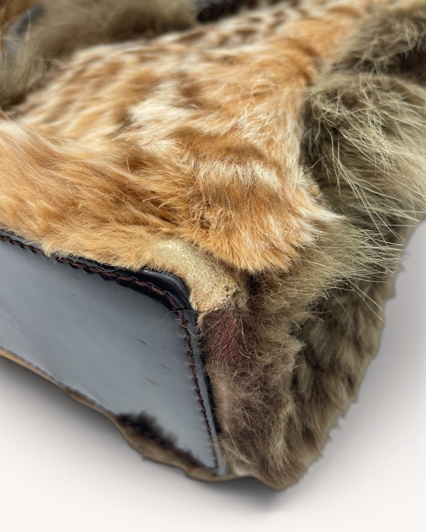 Vintage Dior Patchwork Fur Tote Bag