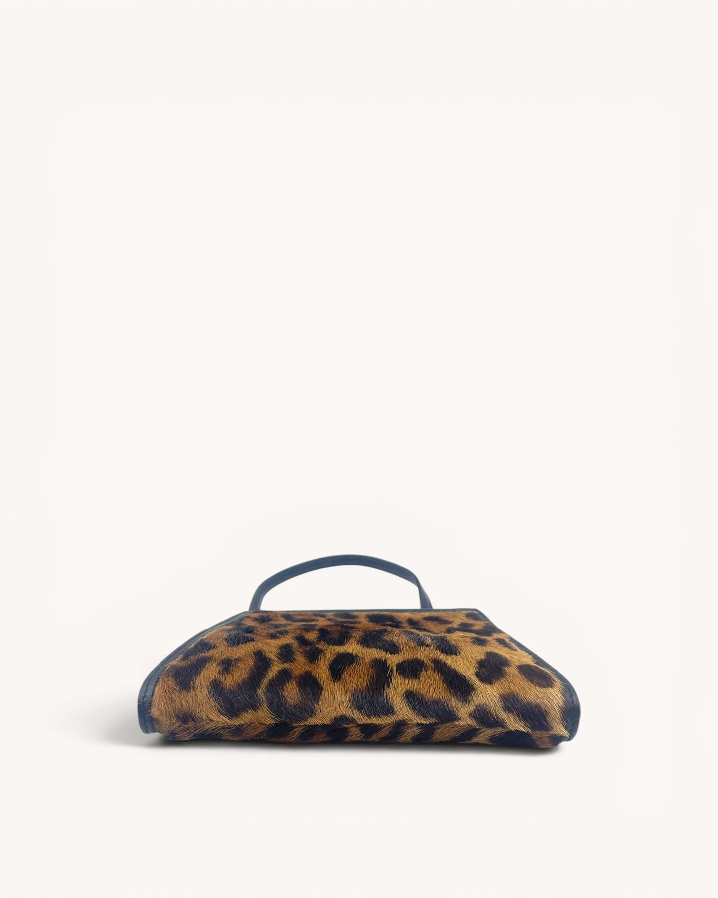Vintage Loewe Leopard Ponyhair Evening Bag