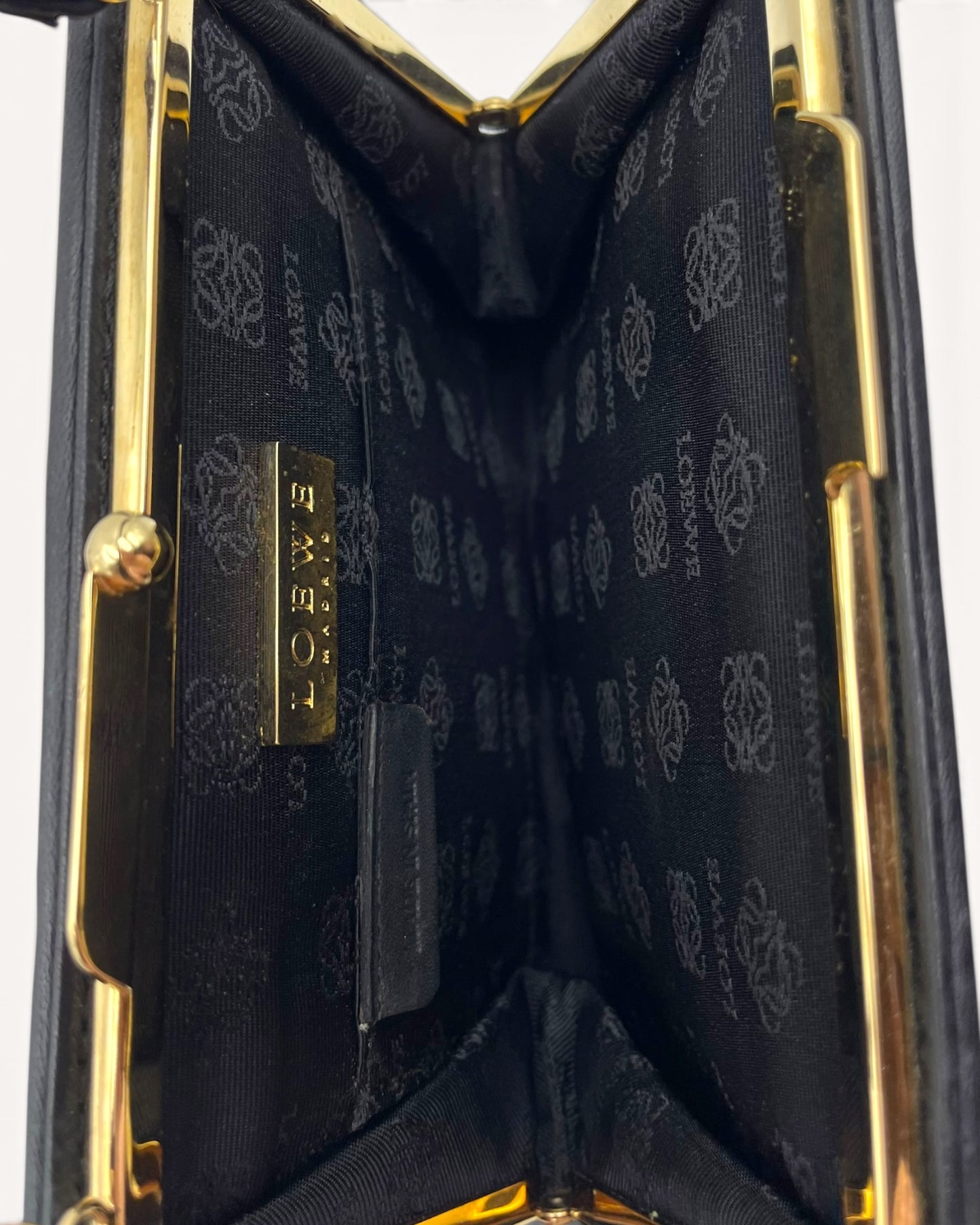 Vintage Loewe Leopard Ponyhair Evening Bag