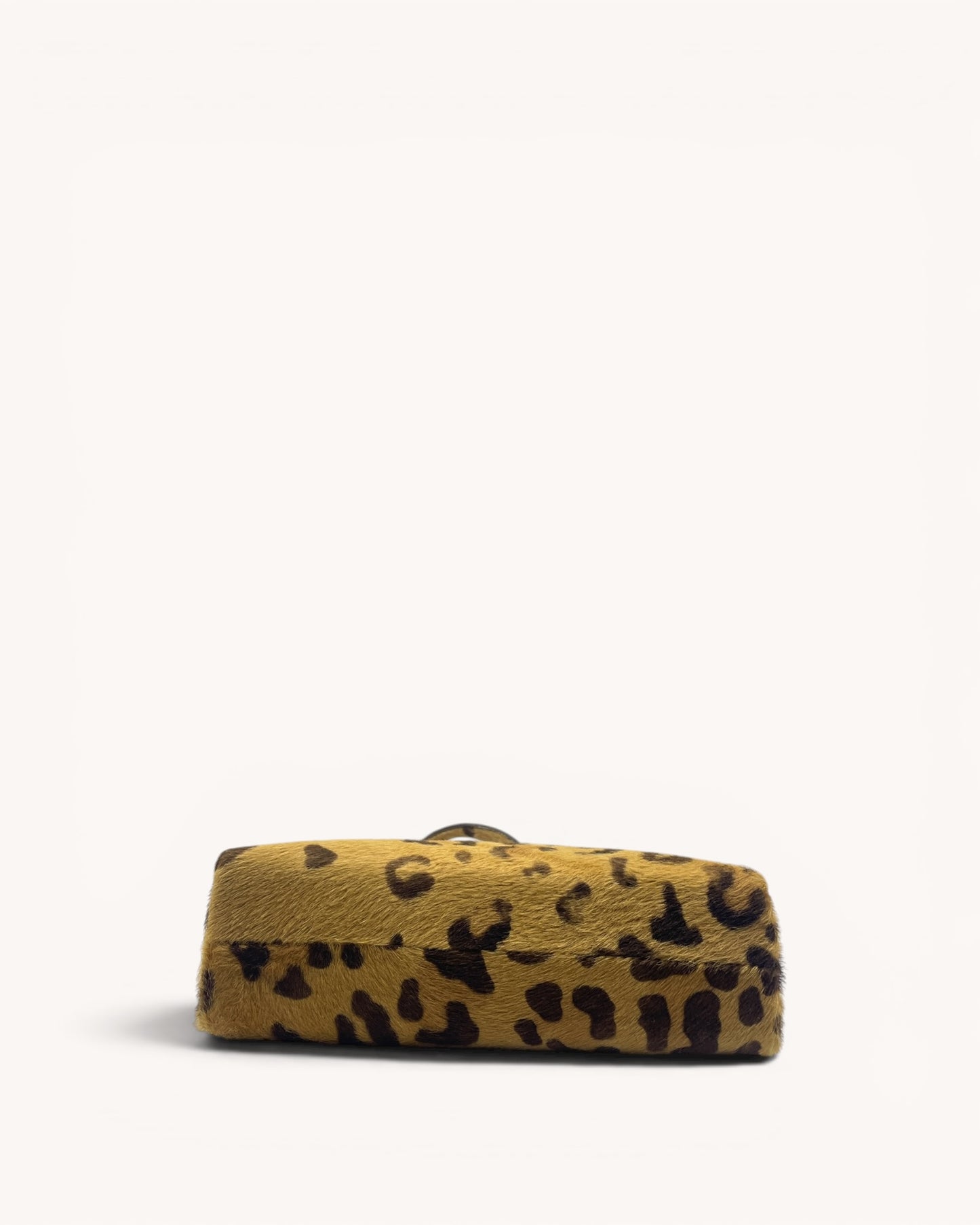 Vintage Prada Leopard Ponyhair Top Handle Bag