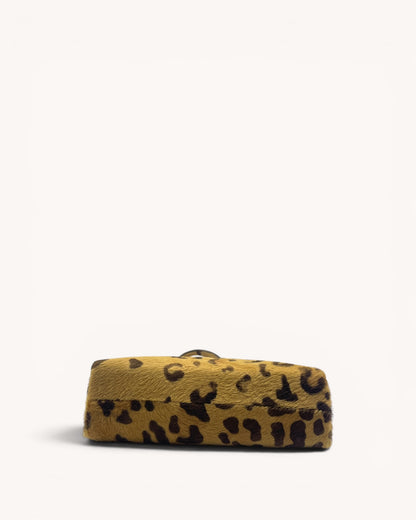 Vintage Prada Leopard Ponyhair Top Handle Bag