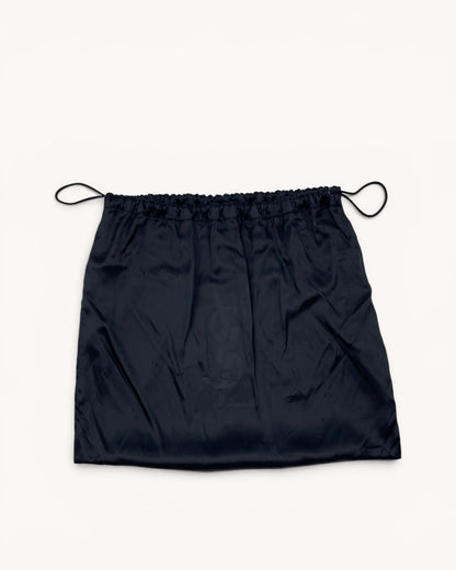 Vintage Yves Saint Laurent Mini Black Satin Mombasa
